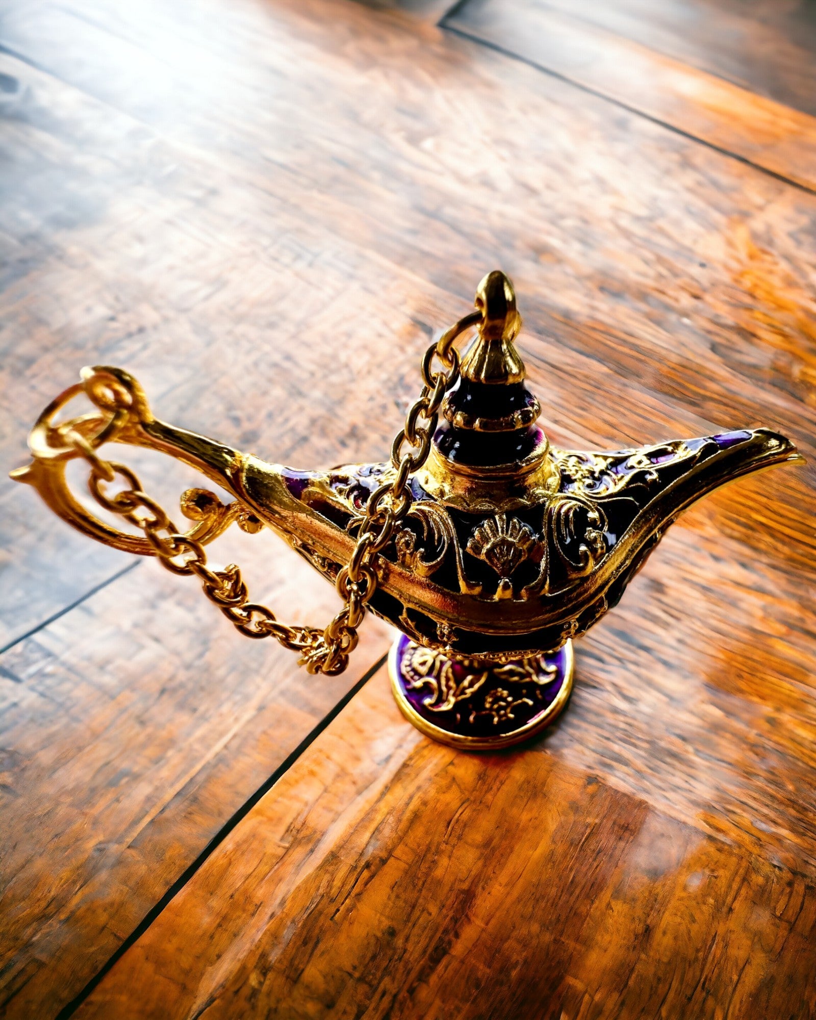 Malutka 4 cm Magic Lampa Aladdin, kulcstartó, 6 színváltozat - Elbűvölt Emlékek, személyre szabás gravírozással